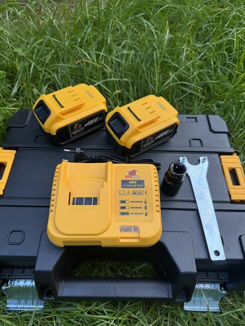 Zestaw 2w1 Klucz Udarowy + Szlifierka Kątowa 48V 5.0Ah