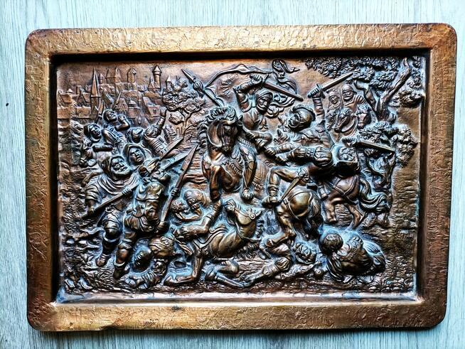 Bitwa pod Płowcamigalwanotyp w miedzi z lat 70-tych ubiegł