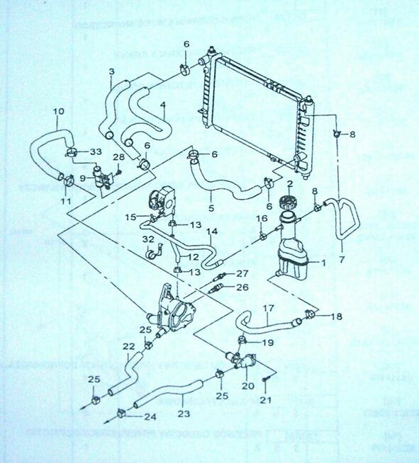 PRZEWÓD NAGRZEWNICY POWROTNY DAEWOO MATIZ