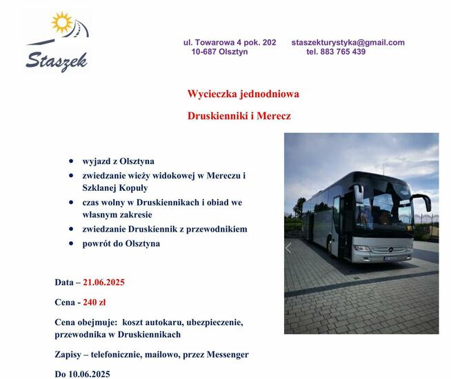 Wycieczka do Druskiennik