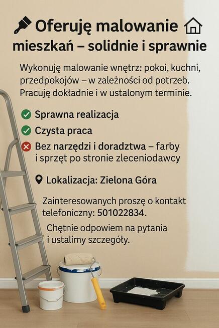 Malowanie mieszkań - solidnie i sprawnie