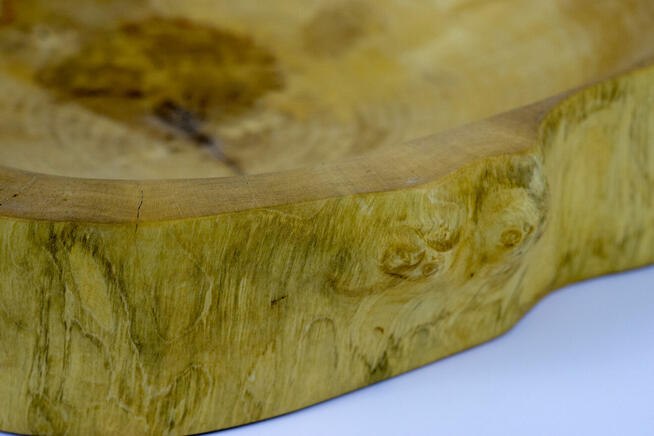 Duża patera z plastra klonu