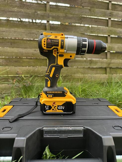 Zestaw 2w1 Wiertarko-Wkrętarka z Udarem + Klucz Udarowy 48V