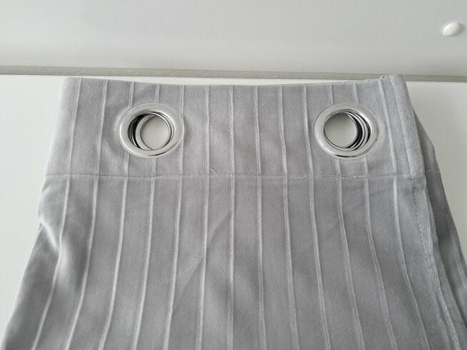 Zasłony na przelotkach, popielate, 2 szt., rozm. 135x250 cm