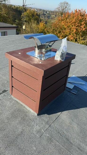 Uszczelnianie kominów frezowanie usługi dekarskie styropapa