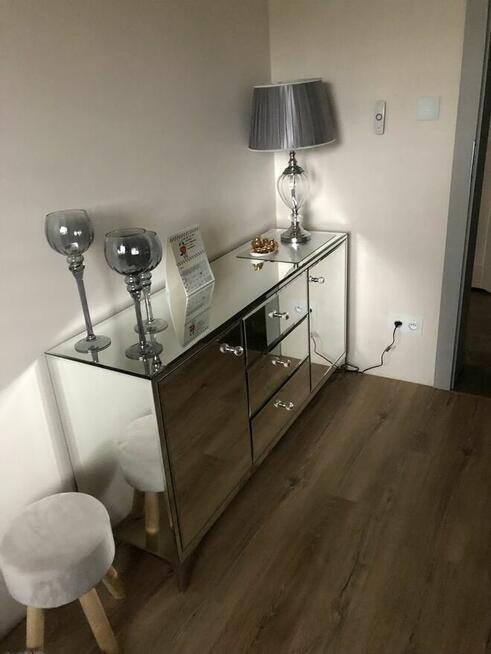 Komoda lustrzana, z lustra, chrom, kryształ, OKAZJA!