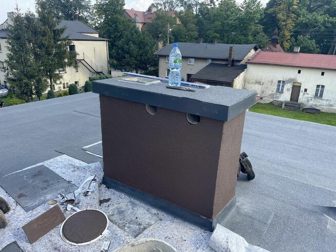 Uszczelnianie kominów frezowanie usługi dekarskie styropapa