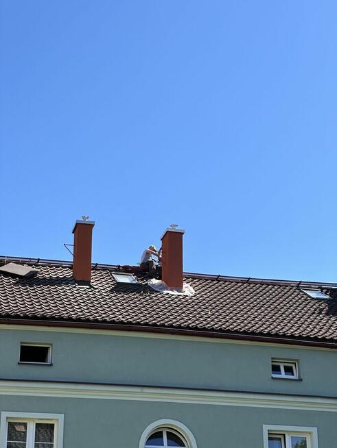 usługi dekarskie uszczelnianie komina frezowanie