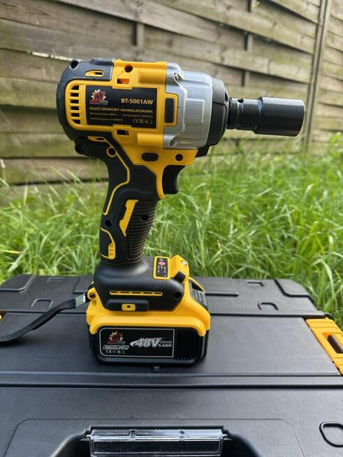 Zestaw 2w1 Klucz Udarowy + Szlifierka Kątowa 48V 5.0Ah