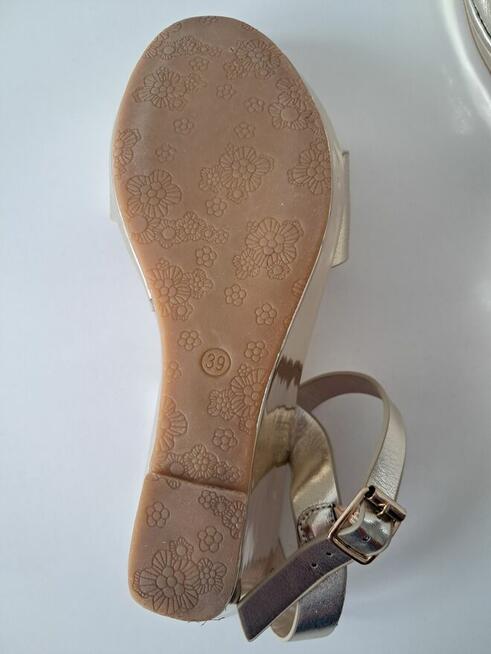 Buty damskie - sandały złote „Beauty girl’s”