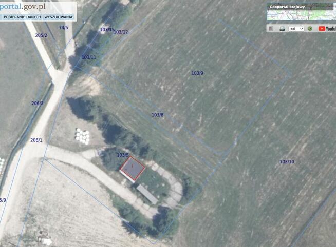 Nieruchomość Mochnaczka Wyżna z budynkiem 45 m2