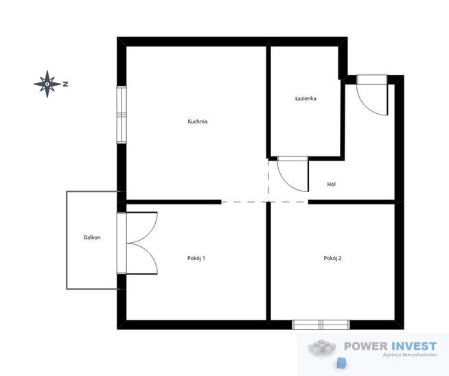 Wyjątkowe jasne mieszkanie 49 m2 z balkonem