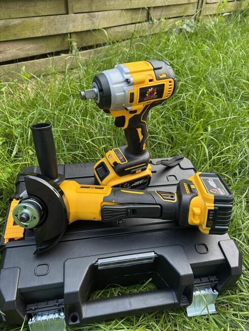 Zestaw 2w1 Klucz Udarowy + Szlifierka Kątowa 48V 5.0Ah