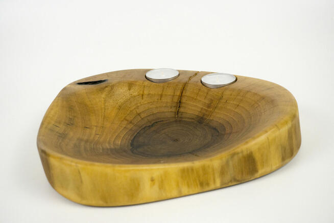 Patera z drewna orzecha