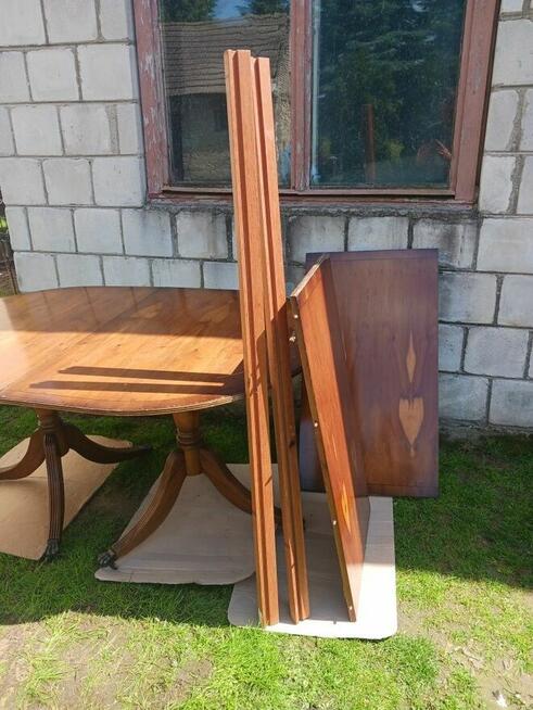 Stół rozkładany drewniany fornirowany styl holenderski