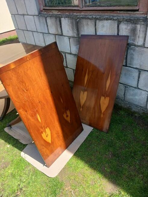 Stół rozkładany drewniany fornirowany styl holenderski