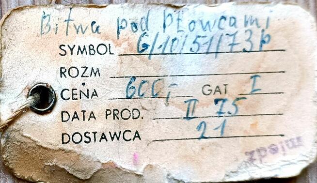 Bitwa pod Płowcamigalwanotyp w miedzi z lat 70-tych ubiegł