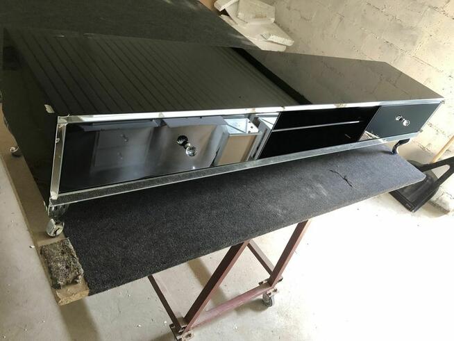 Szafka pod telewizor, Rtv lustrzana, czarna, glamour!!!