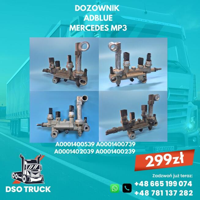DYFUZOR DOZOWNIK ADBLUE MERCEDES MP3