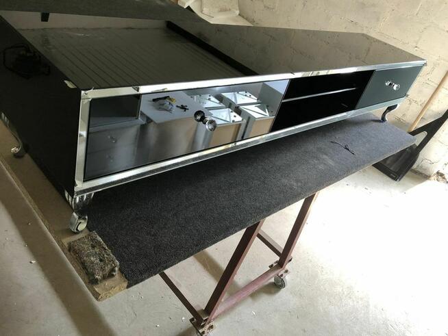 Szafka pod telewizor, Rtv lustrzana, czarna, glamour!!!