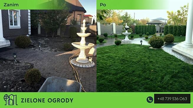 Usługi ogrodnicze. Pielęgnacja ogrodów. Nawodnienia