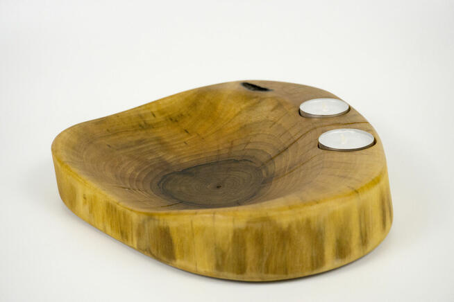 Patera z drewna orzecha