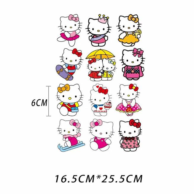 T-shirt koszula personalizowana naklejka Hello Kitty