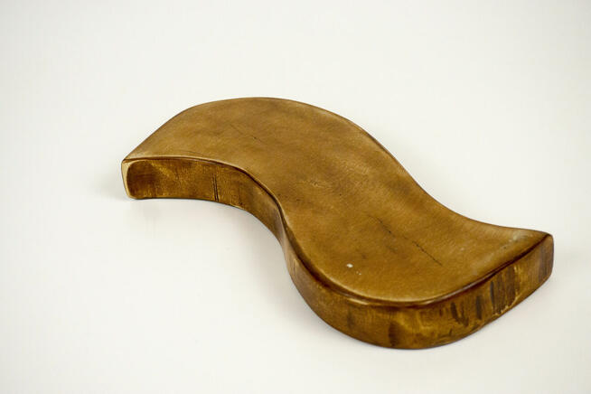 Świecznik z drewna brzozowego