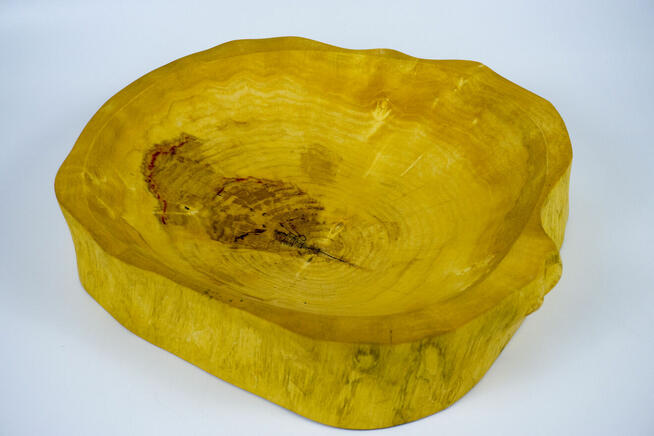 Duża patera z plastra klonu