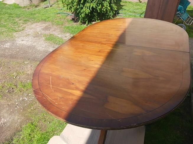 Stół rozkładany drewniany fornirowany styl holenderski