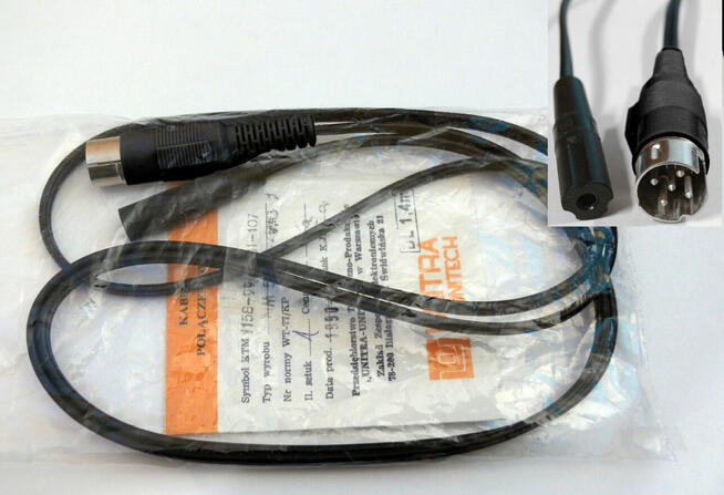 KABEL SŁUCHAWKOWY WTYK DIN590 MINI JACK UNITRA