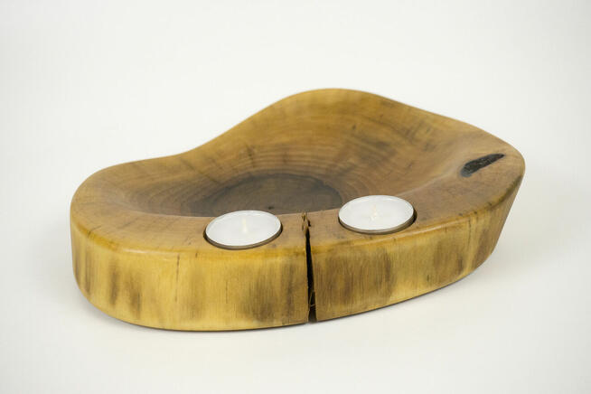 Patera z drewna orzecha