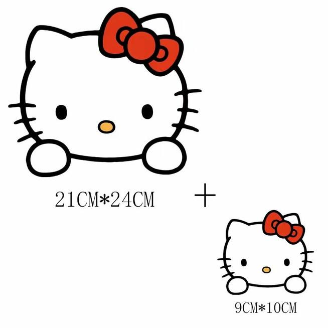 T-shirt koszula personalizowana naklejka Hello Kitty