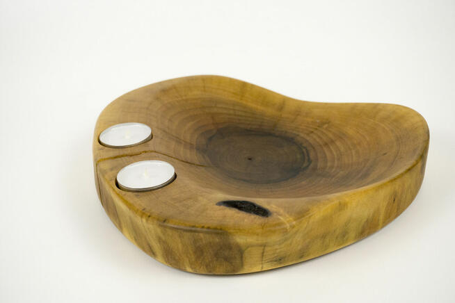 Patera z drewna orzecha