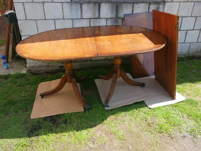 Stół rozkładany drewniany fornirowany styl holenderski