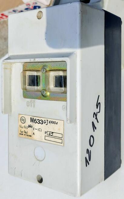 OBUDOWA GJ HERMETYCZNA IP65 WYŁĄCZNIKA M633 Nowa Nie Używana