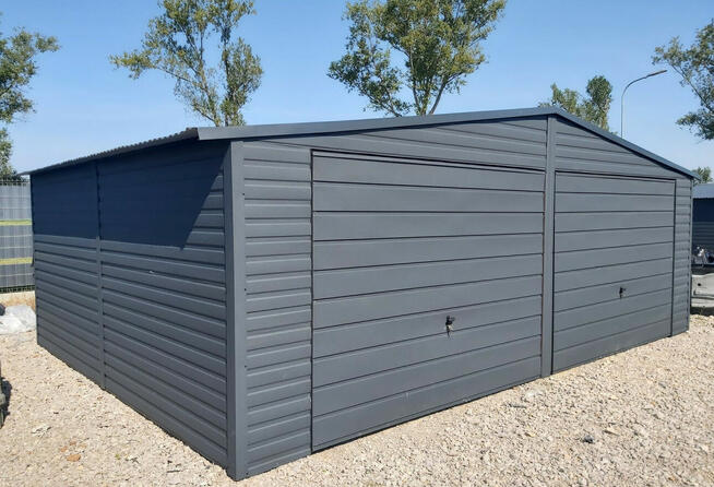 Garaże blaszane, z płyty warstwowej, wiaty śmietnikowe- Gard