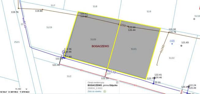Działka budowlana Bogaczewo gm. Giżycko