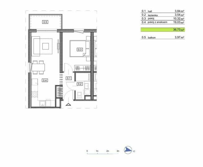 2 pokoje | Taras 42m2 | Nowe | Zielona Białołęka