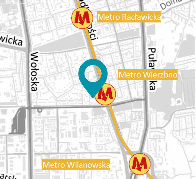 Lokal użytkowy Warszawa gm. Mokotów Mokotów, Wierzbno, Aleja Niepodległości