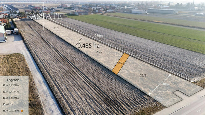 Działka inwestycyjna Zgorzała gm. Lesznowola, Postępu