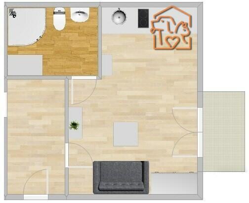 Mini kawalerka z balkonem, pet-frendly- Sabały 4