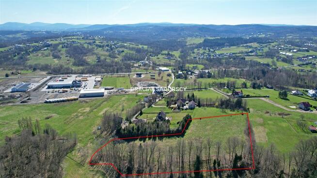 Działka inwestycyjna Głogoczów gm. Myślenice
