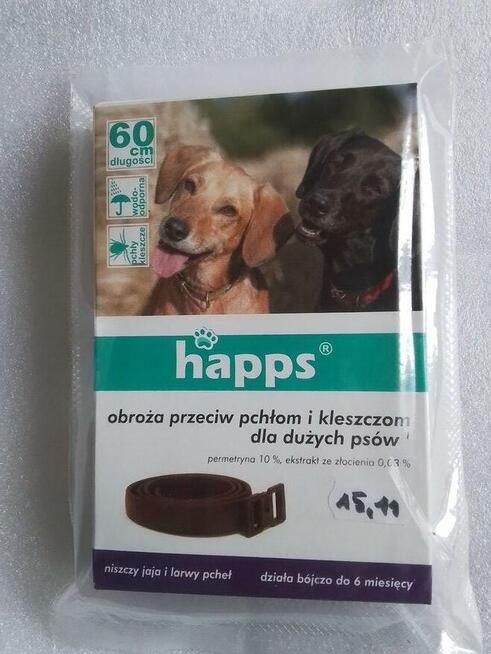 Obroża przeciw pchłom i kleszczom dla dużych psów*HAPPS*