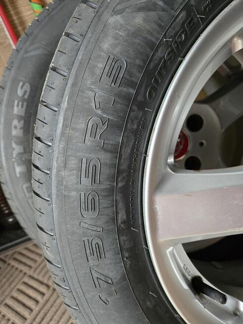 komplet opon na alufelgach