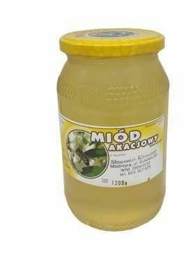 Miód nektarowy Akacjowy 1,2 KG z Lubuskiego