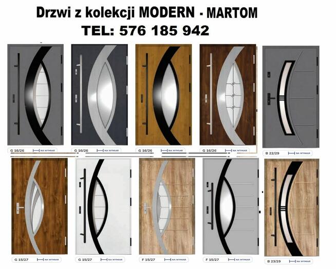 Drzwi zewnętrzne wejściowe do mieszkań w bloku z montażem