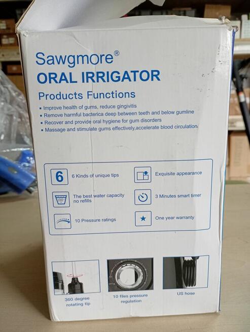 Stacjonarny irygator do zębów marki Sawgmore