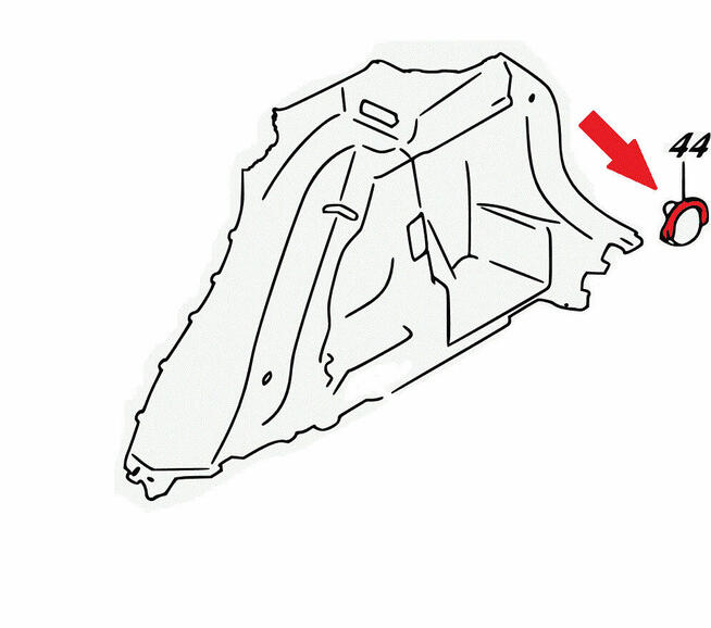 Zaczep uchwyt wieszaka bagażnika OE 76721-57L00-5PK Suzuki V