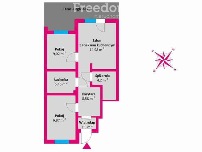 Parter z ogródkiem 53 m² ul. Słocińska